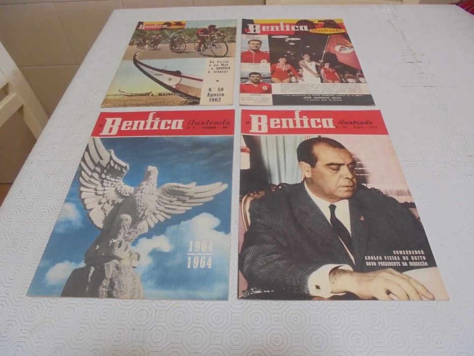 Lote de 22 revistas "O Benfica Ilustrado" anos 50-60 - Rara