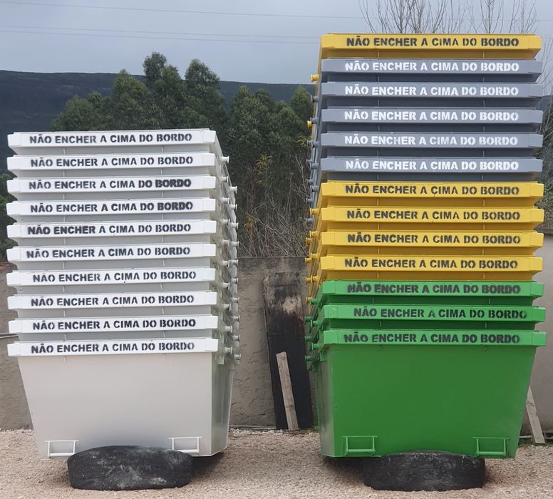 CONTENTORES para venda novos de 6m³, 15m³, 20m³ e 30m³ e usados de 6m³