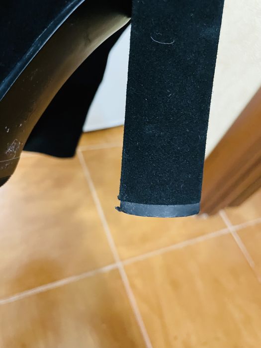 Ботфорти осінні натуральна замша