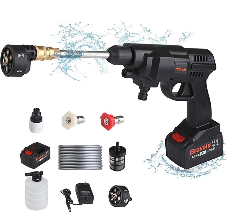 Maquina/pistola de lavar  portátil com bateria