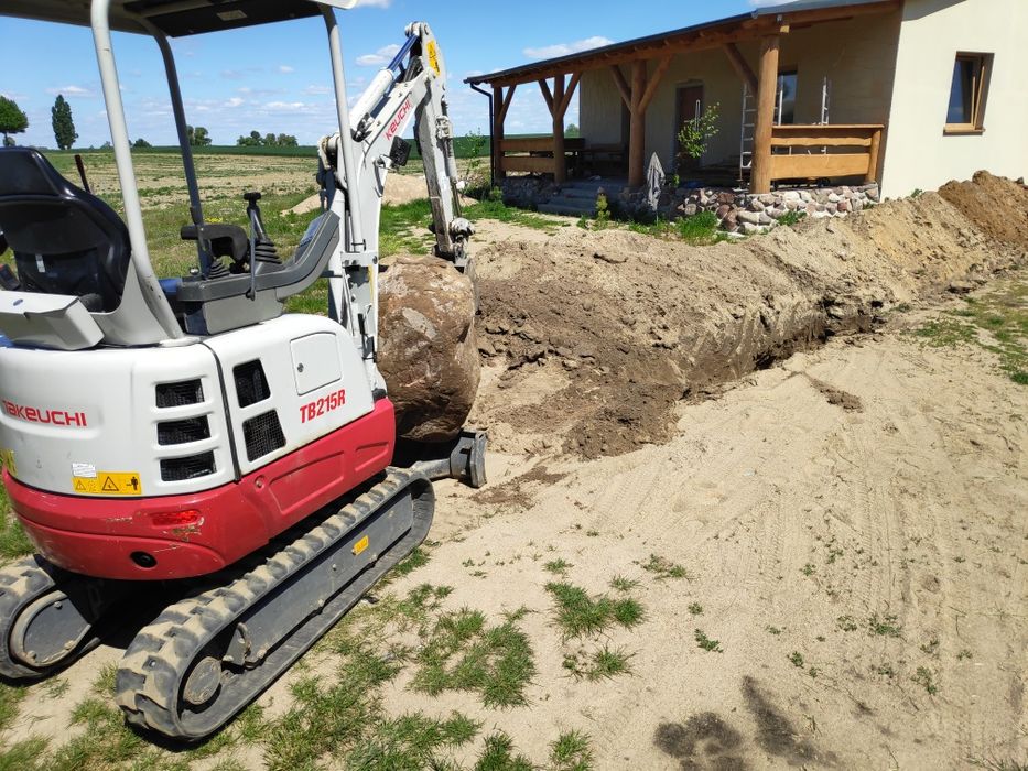 Usługa kopania wiercenie kucie betonu prace budowlane minikoparka