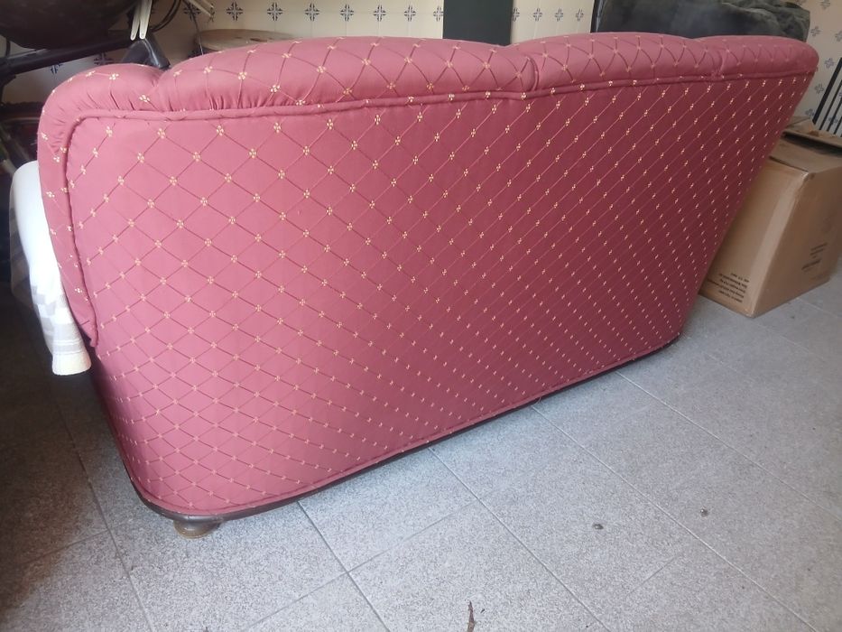 Conjunto de sofá e 2 poltronas usados