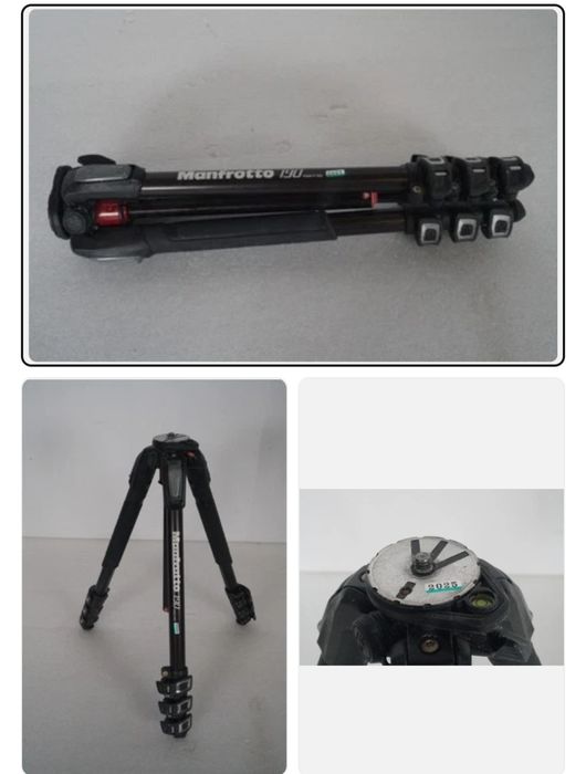 Штатив Manfrotto 190 та штативна відео голова Manfrotto MVH502AH