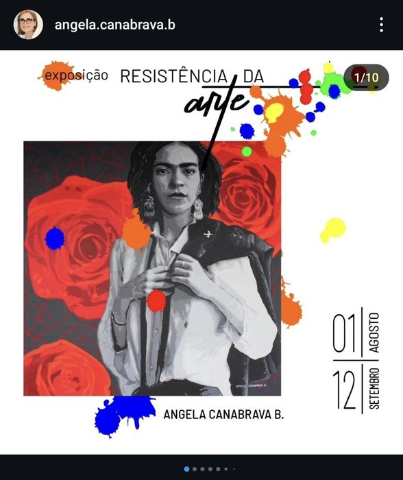 Quadro: "COMO AS ROSAS" - Ângela Canabrava