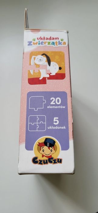 Puzzle zwierzątka 4-elementowe dla dwulatka
