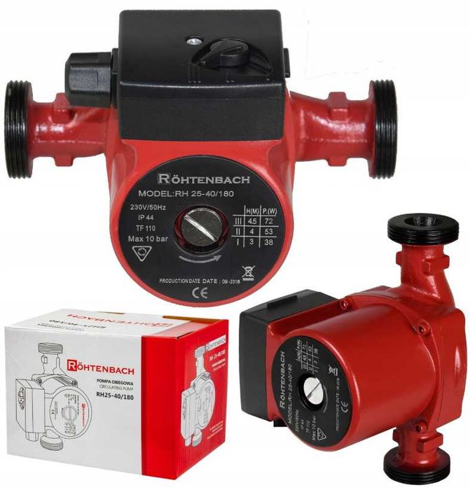 Mocna Pompa Cyrkulacyjna Obiegowa Do Pieca 3 Biegowa 25-40/180 OKAZJA