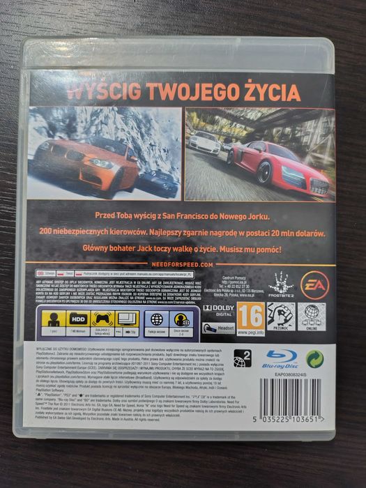Need for Speed The Run PL Sony PlayStation 3 (PS3)