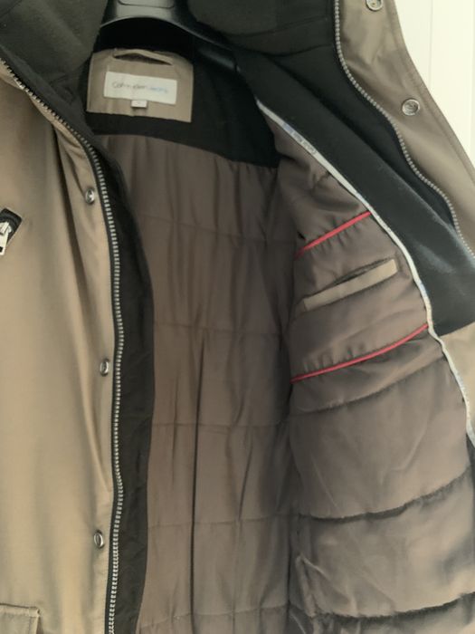 Kurka zimowa parka Calvin Klein khaki rozm M super stan