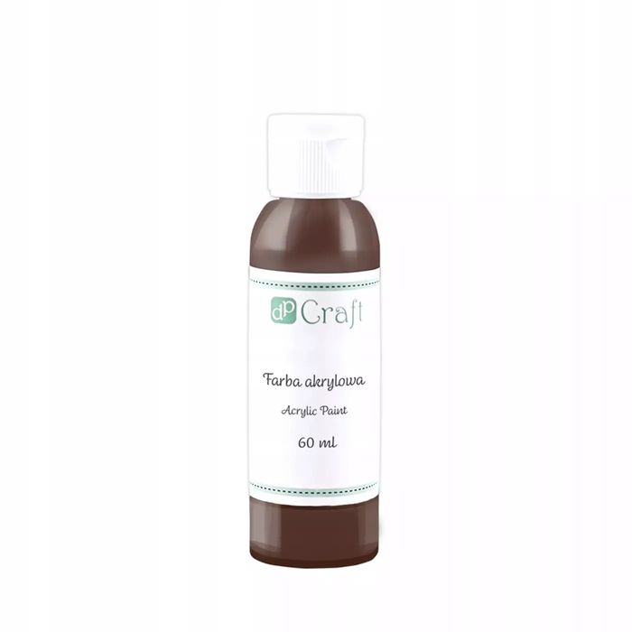 Farba Akrylowa Ciemnobrązowa 60Ml. Dalprint