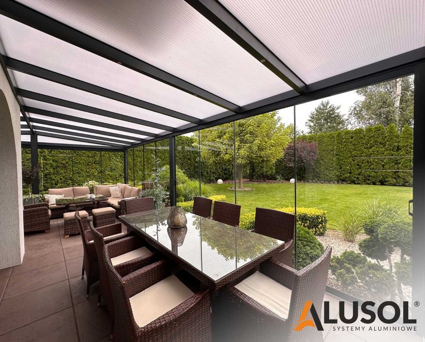 Weranda Zadaszenie Tarasu Aluminium Na Wymiar Wysoka Jakość - HIT