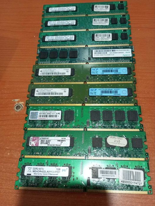 Оперативная память на пк ддр2 1гб  512мб ддр3 4гб 8гб