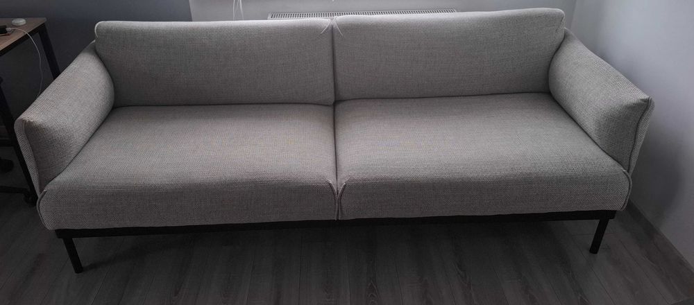 IKEA Sofa 3-osobowa, ÄPPLARYD, Lejde jasnoszary