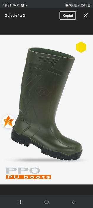 Obuwie robocze Gumowce PPO rozmiar 42