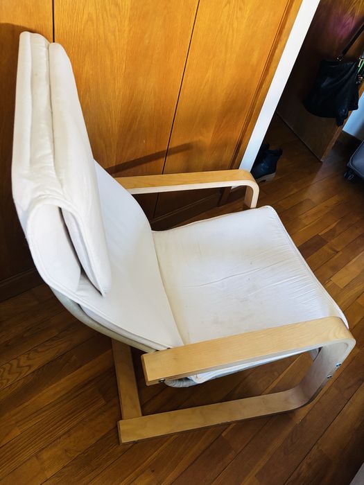 Poltrona IKEA bege/bétula