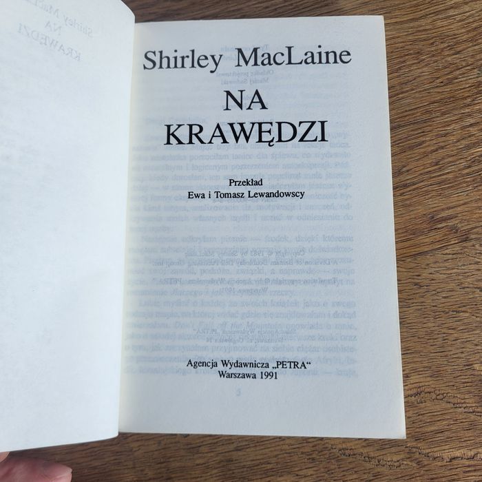 Książka NA KRAWĘDZI ³⁵