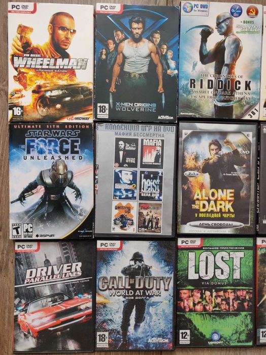Коллекция игр для PC DVD rom.