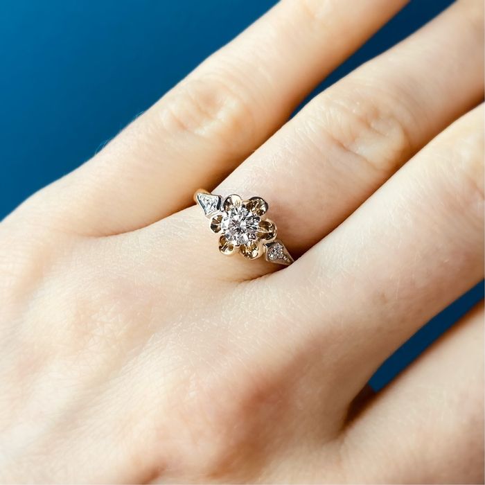 Pierścionek z brylantami 0,57 ct
