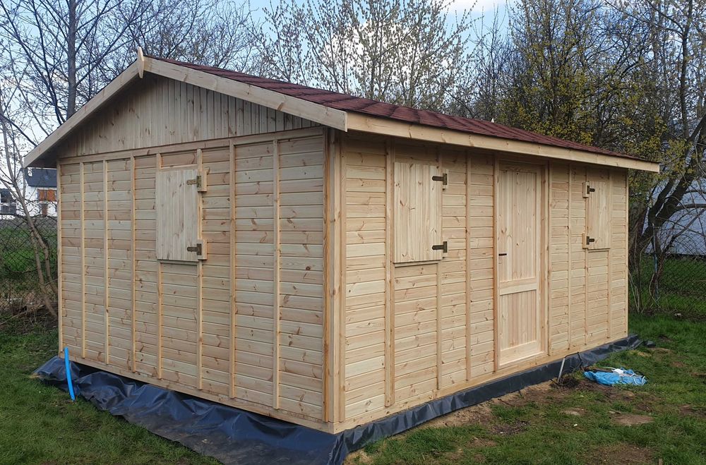 Domek letniskowy 5×4 m  drewniany narzędziowy Altana ogrodowa 20m2 ROD