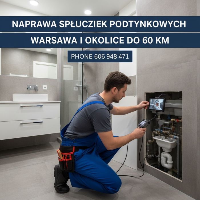Hydraulik naprawa spłuczki podtynkowej monitoring kanalizacji