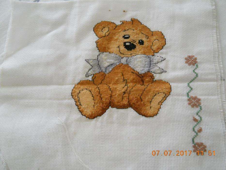 Bordado ursinho fofo
