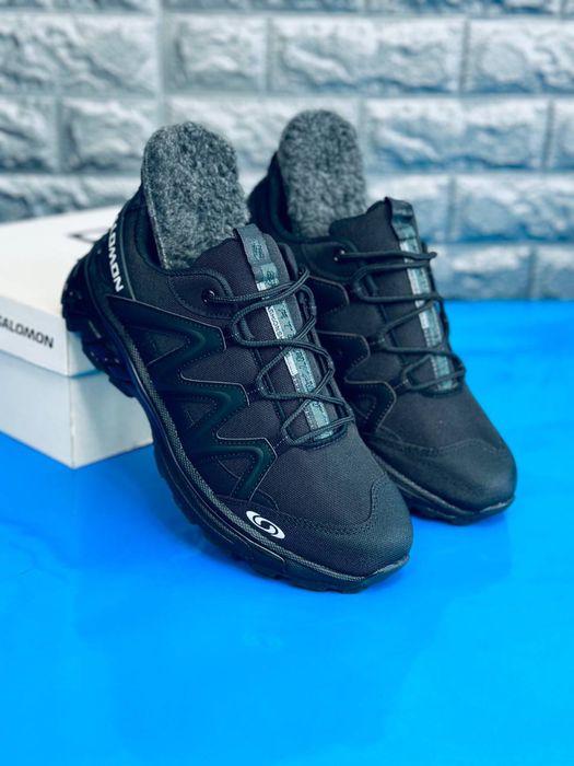 Кроссовки зимние Salomon / Зимние кросовки Термо с мехом / Саломон