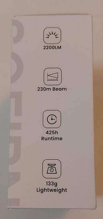 Czołówka Sofirn HS21 z ogniwem 18650, 6000/6500K