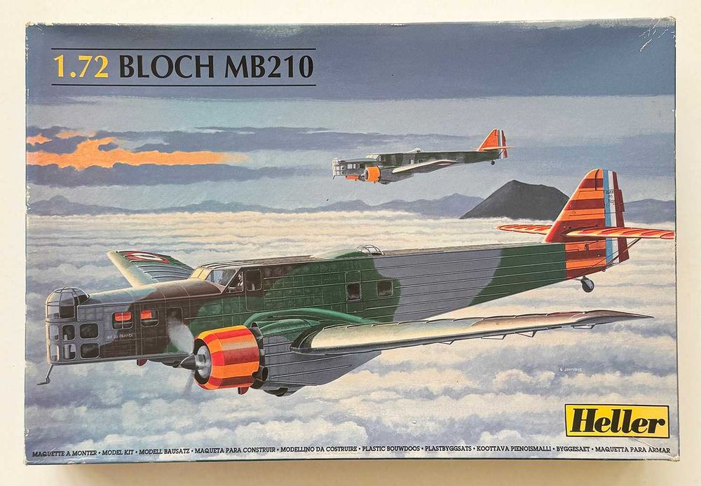 Heller_Bloch MB210. Esc. 1:72. Completo e como novo.