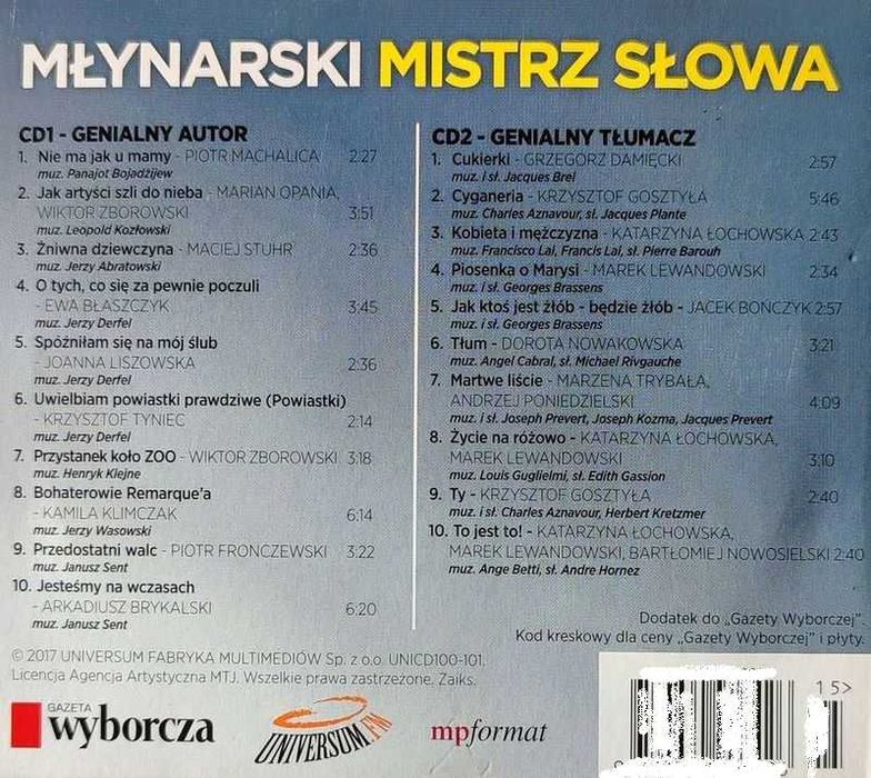 Wojciech Młynarski Mistrz Słowa 2CD Komplet FOLIA NOWE