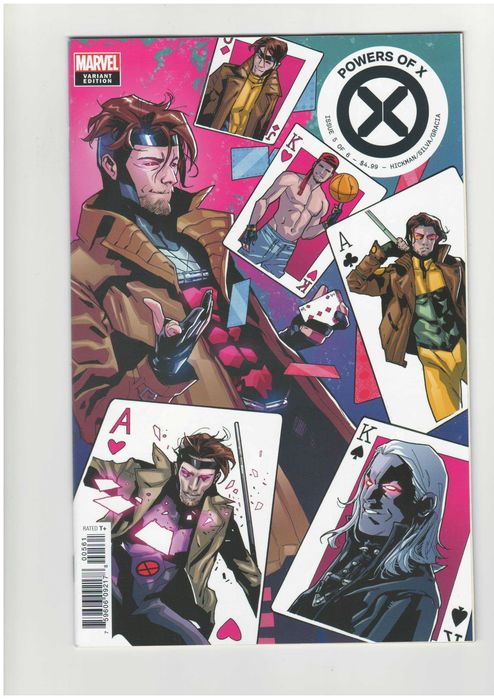 Powers of X: 5 - Valerio Schiti Gambit decade variant (2019) - Hickman/Larraz - Marvel X-men