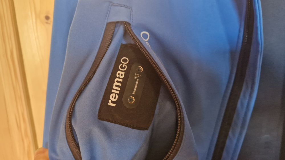reima go softschell 152 błękitny