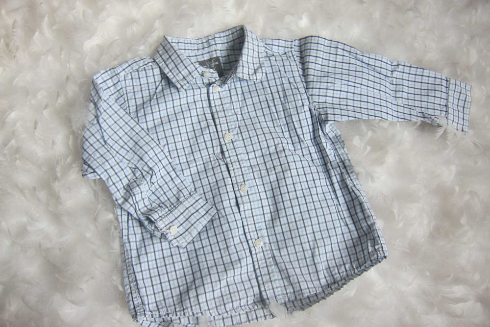 Koszula bawełniana H&M  w kratę rozm. 86