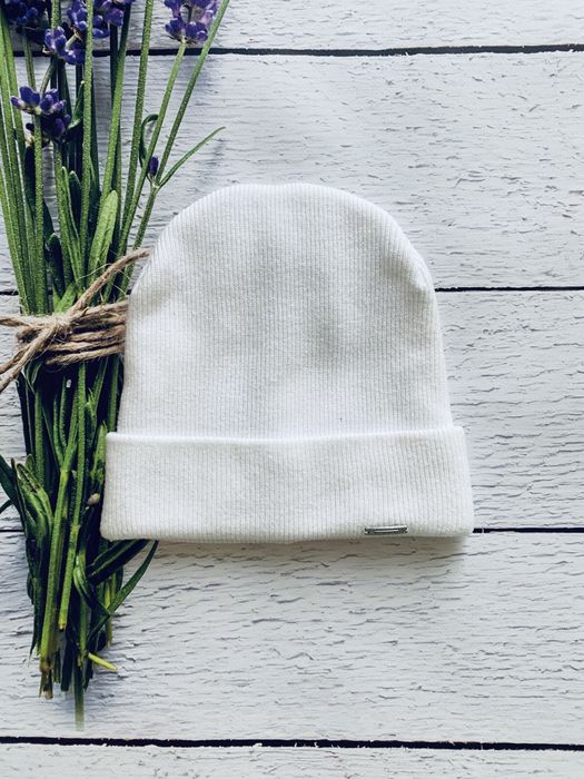 Шапка Одиссей белая біла подвійна