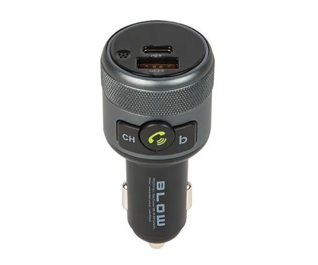 Transmiter FM zestaw głośnomówiący Bluetooth QC3.0 PD 24W 74-167#