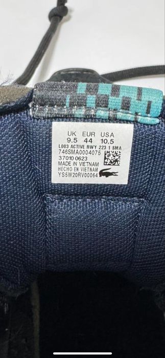 Lacoste Оригинал кроссовки, кеды, мужская обувь