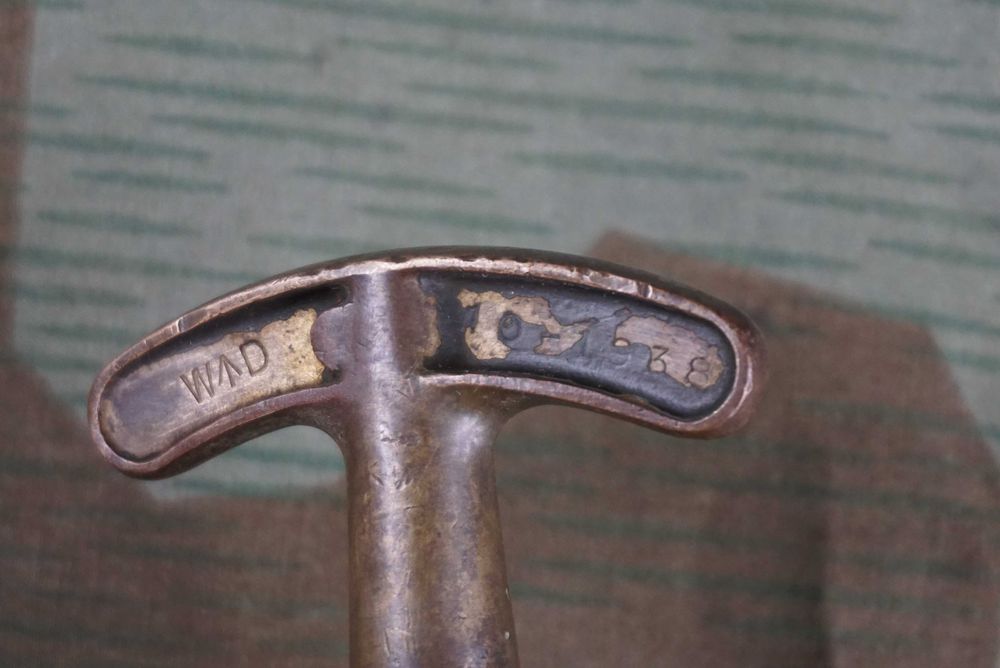 Pyrene wojskowa przedwojenna gaśnica 1938 mosiężna Jeep Skaryszew