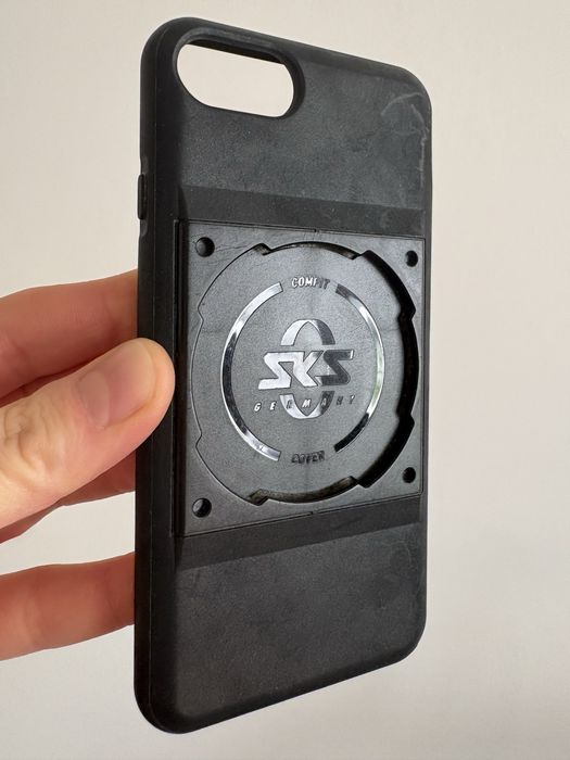Велотримач для смартфона SKS COMPIT + адаптер для ліхтарика SKS COM/LIGHT (у подарунок чохол SKS Cover для iPhone 6/7/8/SE)