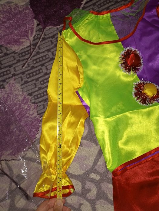 Новий костюм клоун шут петрушка арлекін