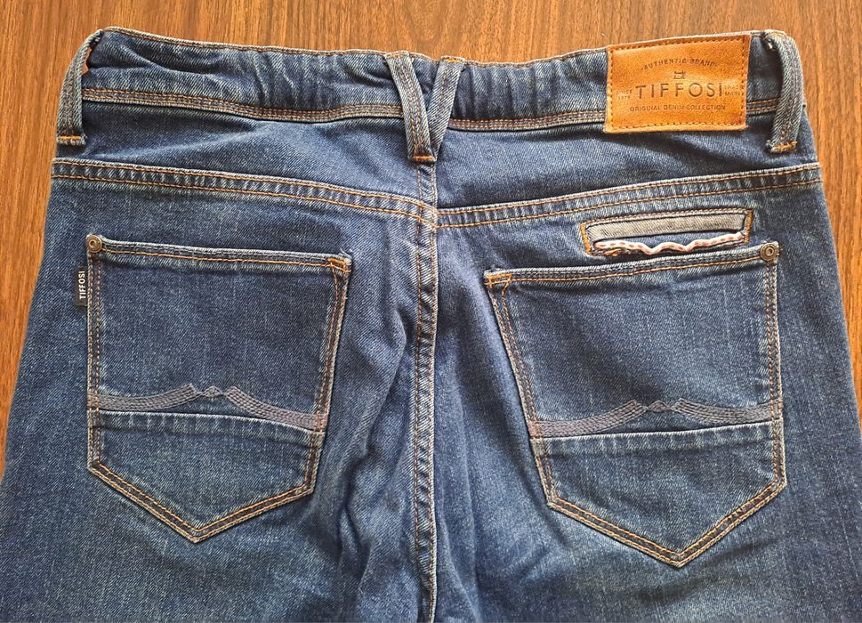 Calças de rapaz em ganga, tamanho 13-14 anos 164cm SLIM marca Tiffosi