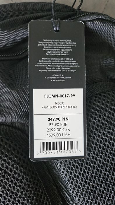 Ohnik Nowy Czarny plecak męski - nietrafiony prezent