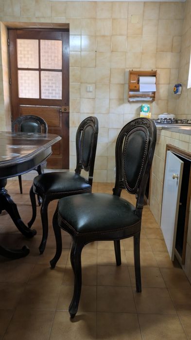 Mesa de Cozinha Extensível + 8 Cadeiras