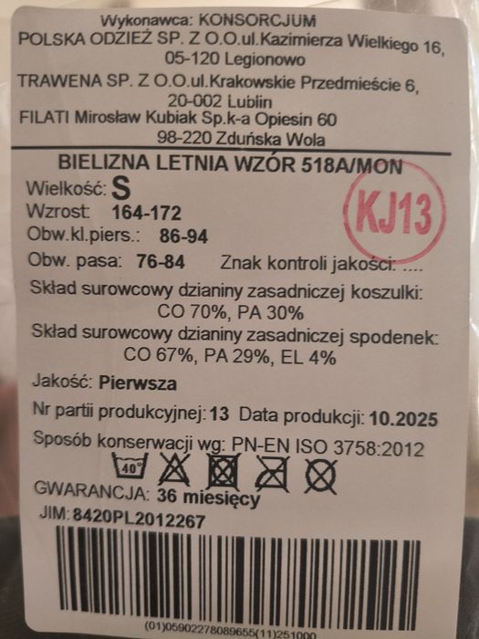 Bielizna letnia wzór 518A/MON