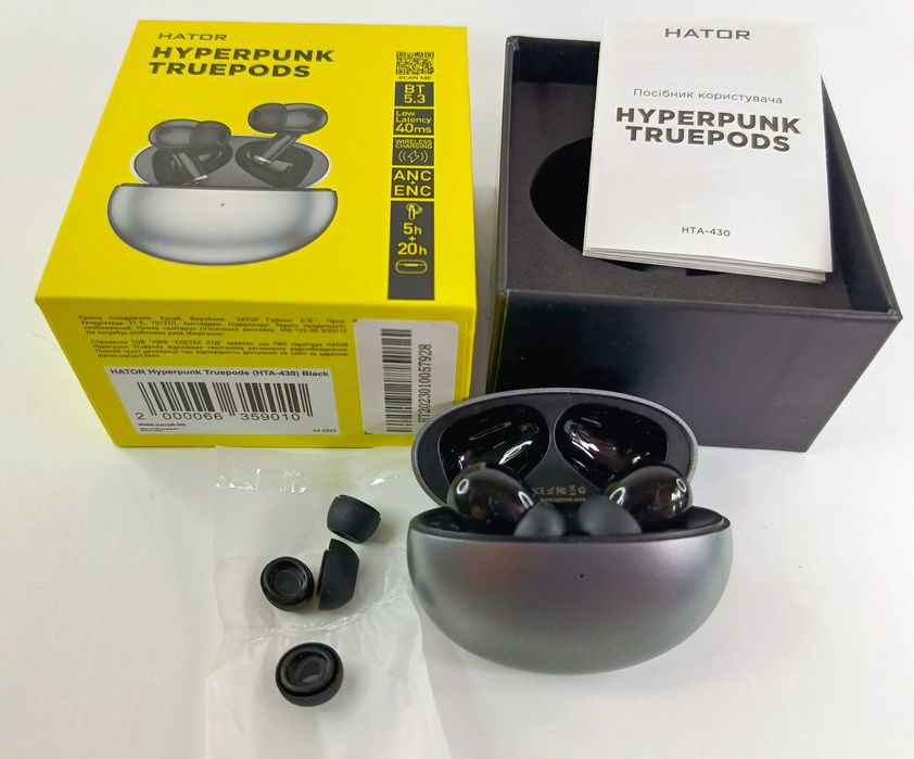 Продам TWS навушники Hator Hyреrpunk Truepods Black (HTA-430)