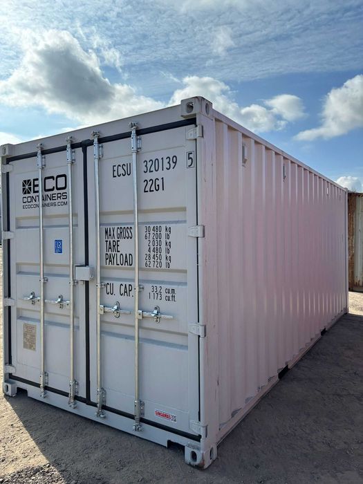 Kontener morski 20'DC OW RAL 5010, 7016, 7021, 7035 magazyn - Gdańsk