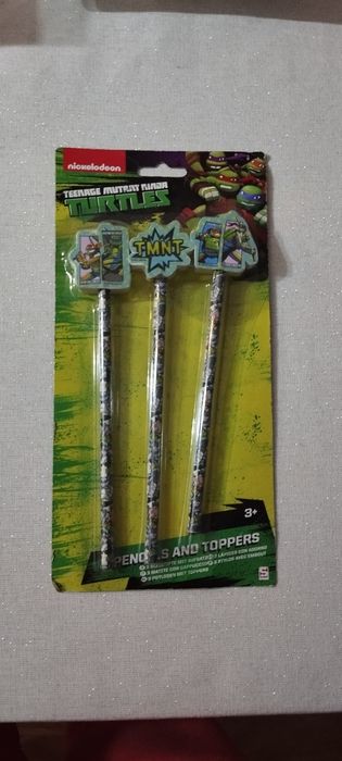 Zestaw 3 ołówków Wojownicze żółwie ninja / Turtles