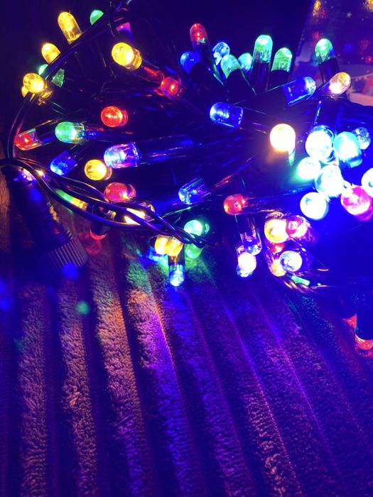 Гірлянда DL String 100Led 10м мульти/чорний 2,35мм лінійна IP65