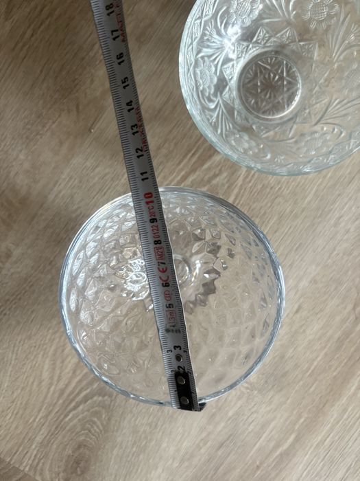 Szklane miseczki 4szt + puchar