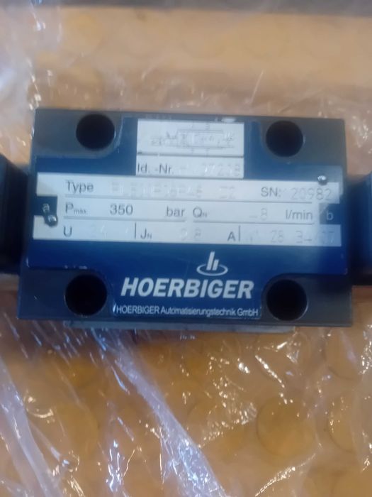 Eletrovalvula nova HOERBIGER.