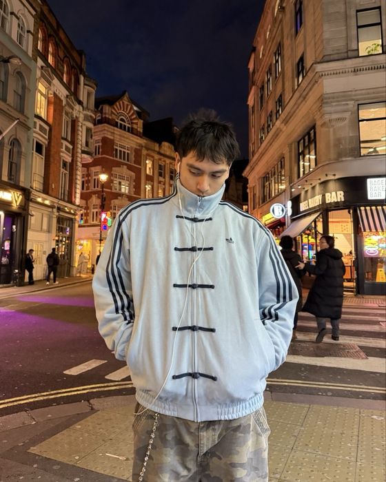 Куртка Adidas Chinese New Year блакитна / Кофта Adidas Chinese New Year блакитна