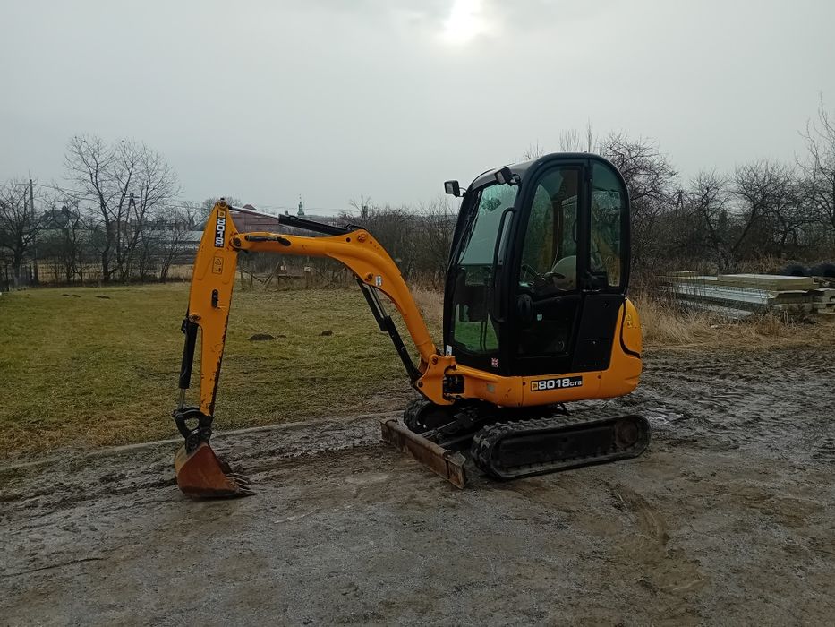 Minikoparka JCB 8018. 2011 Brutto 3 łyżki Rozsuwane Gąsienice