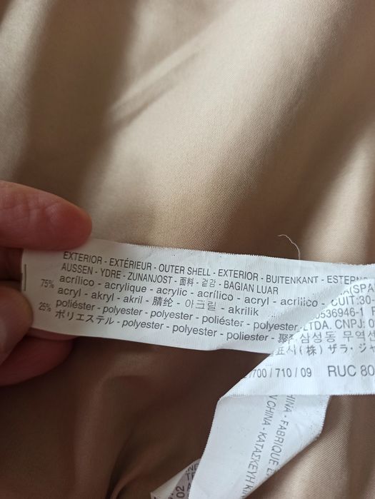 Bordo de malha acrílico .